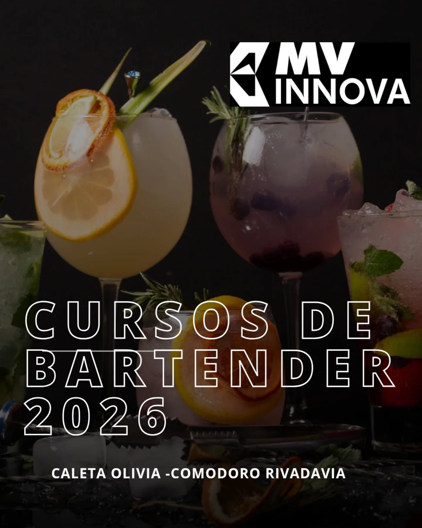 ,📍AGENDA PRÓXIMA SEMANA! ARRANCAN LAS INSCRIPCIONES 📝⏰✔️CURSO NIVEL INICIAL DE BARTENDER EN CALETA OLIVIA Y COMODORO RIVADAVIA!!Comenzamos en FEBRERO,Pero podés asegurar tu lugar😉¡¡¡PROMO EN LA INSCRIPCIÓN HASTA EL 31/12!!!